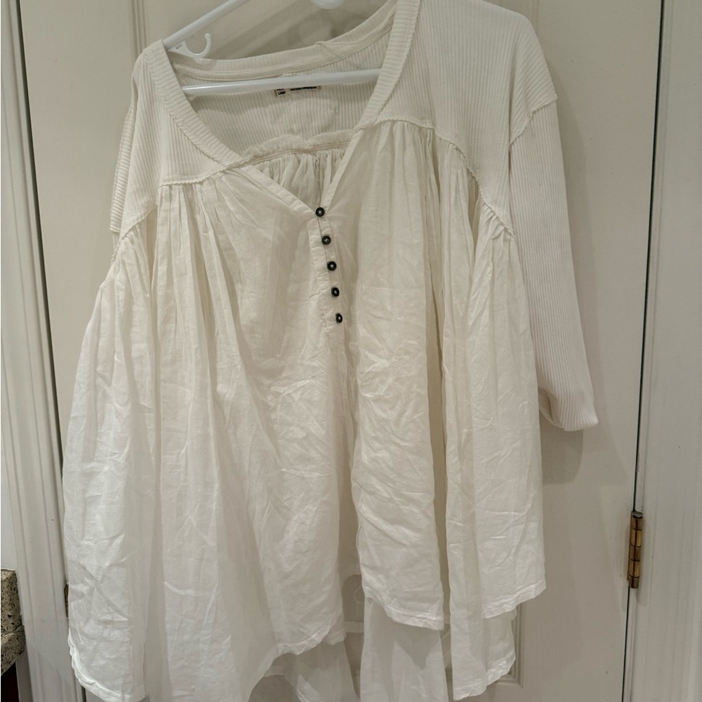 We The Free White Blouse